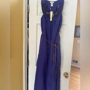Long summer dress with split on the side